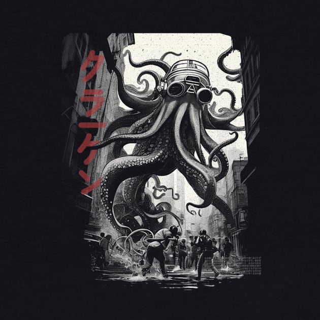 Vintage Kraken Attack by HelloDisco